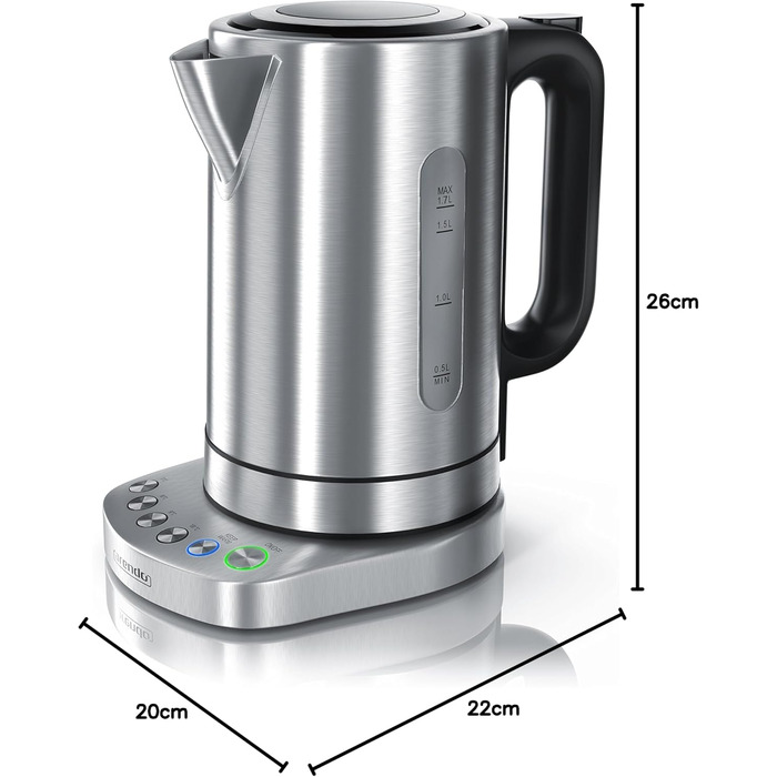 Електричний чайник з нержавіючої сталі 3000W з регулюванням температури та функцією підтримання тепла