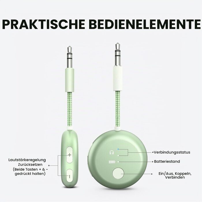 Bluetooth-адаптер для літака Avantree SoundJet R1, зелений