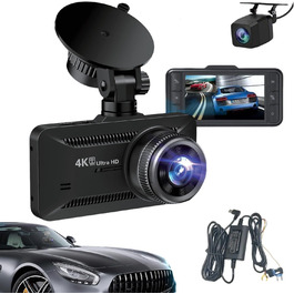 Відеореєстратор Osmo Dashcam Pro 4K: автомобільна камера з двома об'єктивами, нічне бачення, 3.94