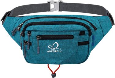 WATERFLY Поясна сумка на пояс для чоловіків та жінок, спортивна, для бігу, фітнесу, тренувань, подорожей (Блакитний павлін)