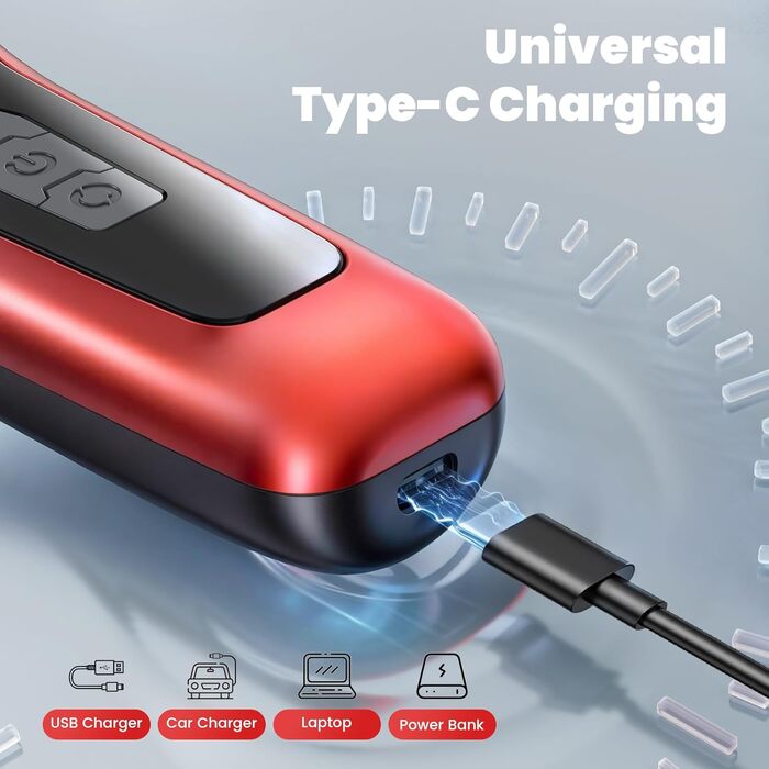 Електрична машинка для стрижки собак з густим/важким хутром, 2 швидкості, LED, акумуляторна, для собак та котів, з блокуванням, Стандартний набір