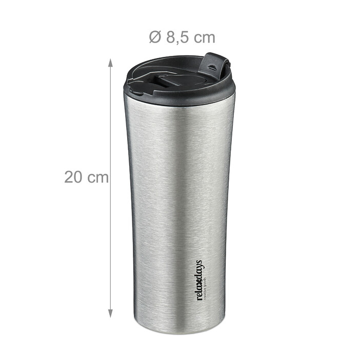 Relaxdays Stainless Steel Thermobecher 400ml