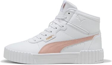 Кросівки Puma Carina 2.0 Mid для жінок, розмір 39 EU, білий, рожевий кварц, золотий