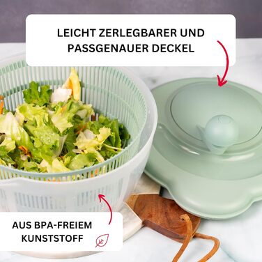 Westmark Salatschleuder 2432224M - Салатниця-центрифуга, PP, м'ятно-зелена, стандарт