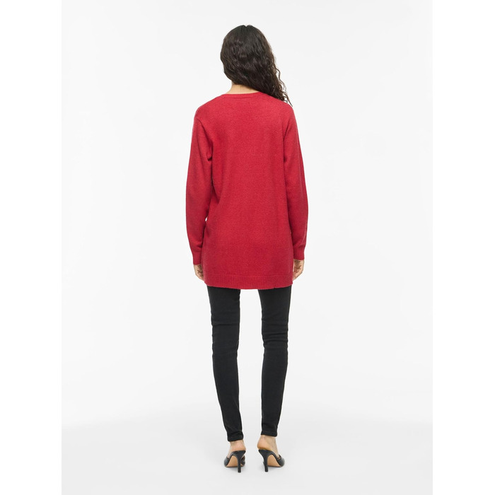 Кардиган Vila Feale VIRIL Basic Savvy Red1 (L) - жіночий в'язаний кардиган