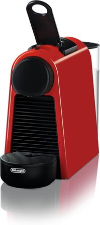 Кавова машина капсульна Nespresso De'Longhi Essenza Mini EN 85.R, 19 бар, 0,6 л, набір з 7 капсул, червона, без спінювача молока