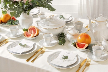 Обідній сервіс на 6 осіб, порцеляна Maria Teresa Konsimo, 12/44 елементи