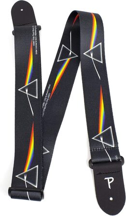 Гітарний ремінь Perri's Leathers Pink Floyd Dark Side of the Moon - Офіційний ліцензований продукт, поліестер, регульований, для акустичної/басової/електрогітари, з Канади