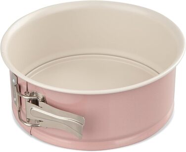 Форма для випікання Dr. Oetker Ø 20 см з плоскою основою, кругла, з антипригарним покриттям (рожевий/кремовий), 1 шт.