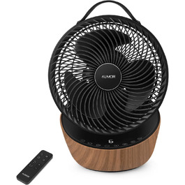 Вентилятор 4UMOR Turbo: тихий, 21W, 12 швидкостей, 3D циркуляція повітря, таймер 8H, для спальні/офісу, 30 м²