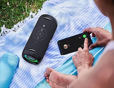 MIFA A90 Bluetooth-колонка: 60W, водонепроникність IPX7, RGB-підсвічування, 30 годин роботи, USB/Micro SD/AUX, True Wireless Stereo, з чохлом та ремінцем