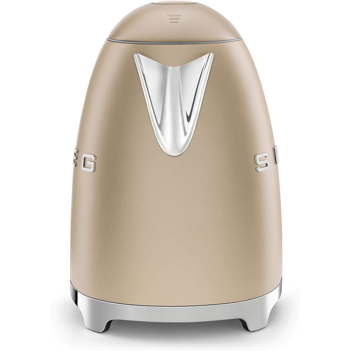Електричний чайник Smeg KLF03PKEU 1.7L, Champagne (шампань), з нержавіючої сталі, антинакипний фільтр, автоматичне відключення