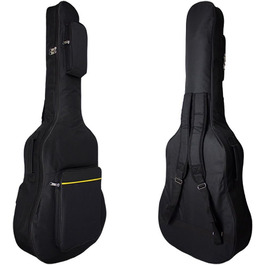 Чохол для гітари MINGZE 41 дюйм, водонепроникний, з регульованим плечовим ременем та рюкзаком, чорний