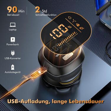 Електрична бритва для гоління голови Glatzen Herren: бездротова, для сухого та вологого гоління, з гнучкою голівкою та магнітною насадкою (6D)