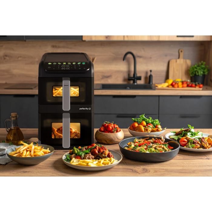 Аерофритюрниця вертикальна FR300 2700W, дві кошики, 10л