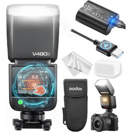 Спалах Godox V480C Touchscreen для Canon: TTL, HSS 1/8000s, GN50