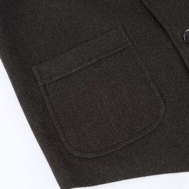 Жилет чоловічий Allthemen з твіду, вовняний, для костюма, формальний, Regular Fit, ретро, для весілля (XXL, Кофе)