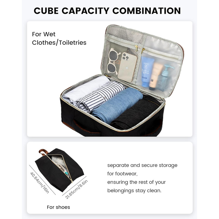 LOVEVOOK Рюкзак для жінок, великий, ручна поклажа, дорожній рюкзак 40x30x20, водонепроникний, рюкзак для ноутбука з відділом для ноутбука, туристичний рюкзак з відділом для взуття, шкільний рюкзак для школи, літака, кемпінгу, роботи, 15.6 дюймів - 30 л, 2