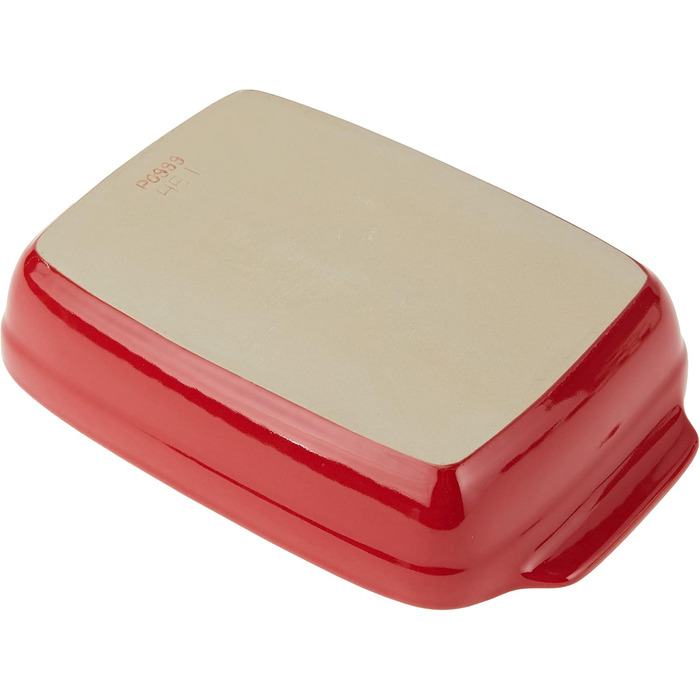 Форма для запікання Crealys з керамічними ручками, 25 x 15 x 5 см, колір Полуниця