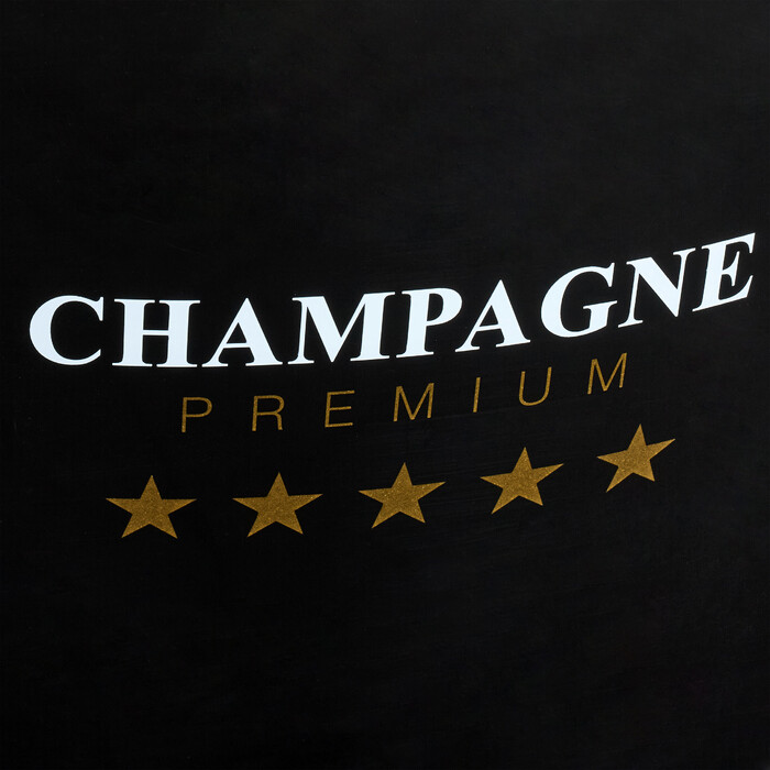 Relaxdays 8L Champagne Cooler in Black/Gold