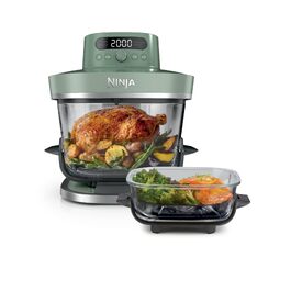Скляна аерофритюрниця Ninja CRISPi PRO XL з 5 функціями, мохово-зелена