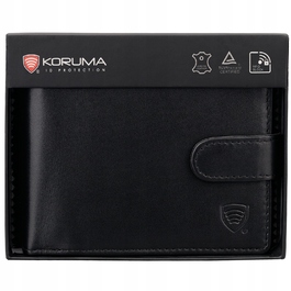 Чоловічий шкіряний гаманець Koruma Smart з RFID-захистом для карт та монет