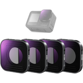 Фільтри NEEWER CPL ND для GoPro Hero 13 12 11 10 9: комплект 6 шт. (CPL, ND8, ND16, ND32, ND64, ND1000)