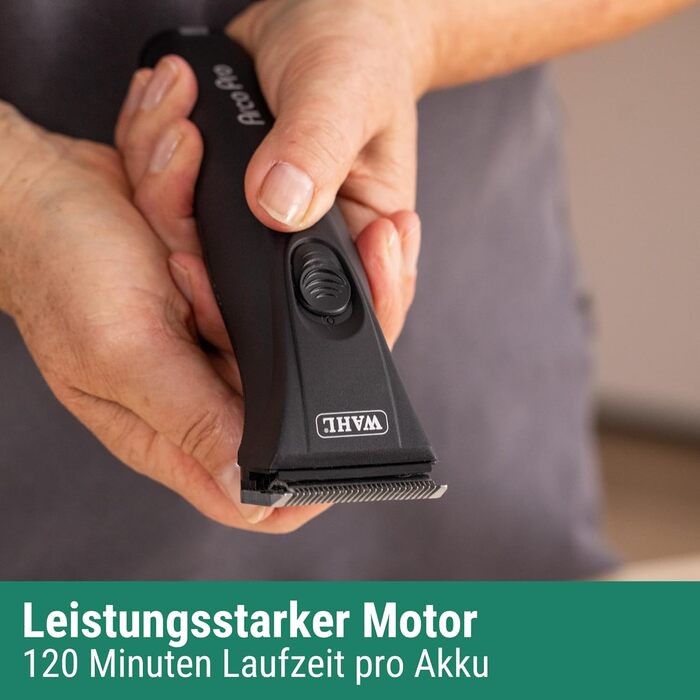 Професійна собача машинка Moser Arco Pro Agrarzone Edition: 2 акумулятори, набір гребенів, триммер для собак, котів та догляду за тваринами