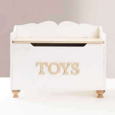 Le Toy Van Велика дерев'яна іграшкова скриня для дітей, 68x43x53 см, безпечні петлі, до 50 кг, навчальна, стиль Монтессорі, від 3 років