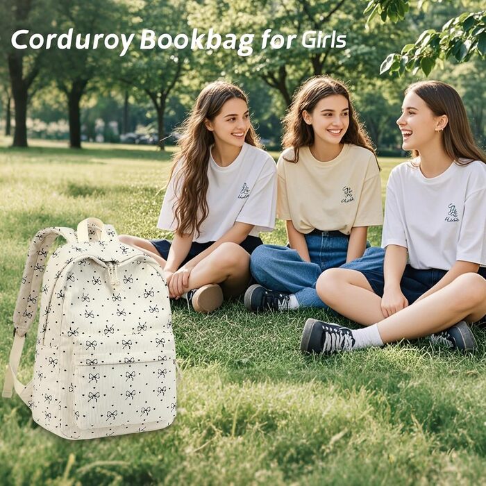 BTOOP Рюкзак унісекс 0122 (1 шт.) 17' з чорним сердечком з бантиком