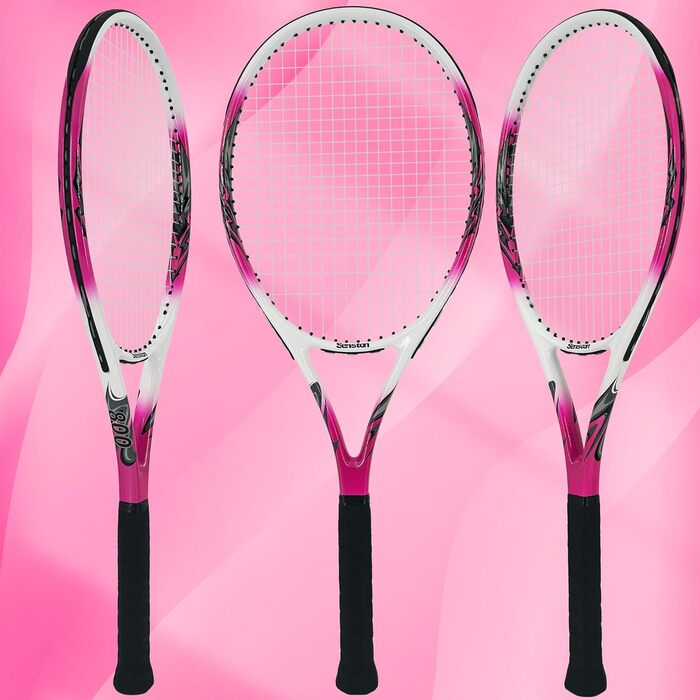 Senston Professional Tennis Racket - 27 Inch (68.6 cm) for Men & Women - Pink