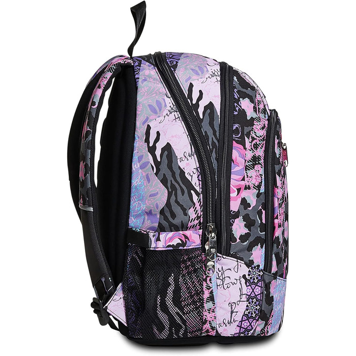 Рюкзак Seven Rucksack Advanced: для школи, університету та відпочинку. Місткий рюкзак для підлітків, дівчаток та хлопчиків з відділенням для ноутбука та кишенькою для пляшки. Кольори: рожевий, фіолетовий.