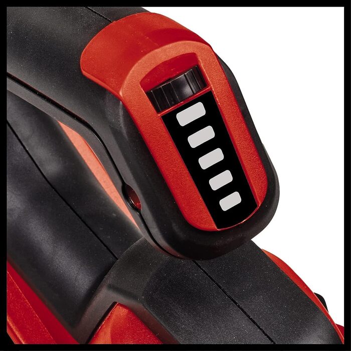 Einhell Cordless Universal Blower GE-UB 18/250 Li E-Solo Power X-Change (18 V, 250 km/h air speed, 3-piece pipe, electronic speed control with LED display, without battery)
