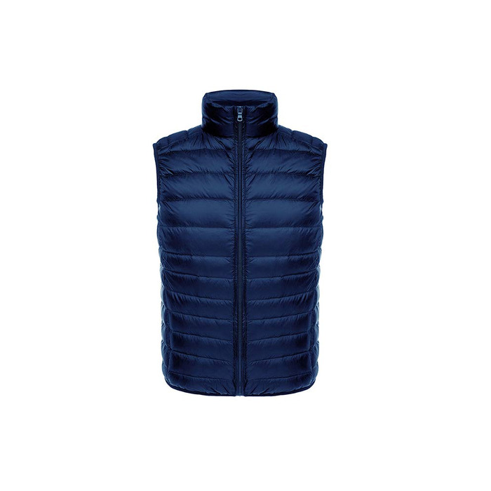 Чоловіча жилетка GUOCU з мікро-пуху, ультралегка, без рукавів, тепла зимова жилетка, темно-синій