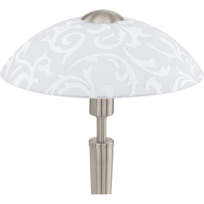 Настільна лампа EGLO Solo 1 з регулюванням Touchdimmer, сталь, скло satiniert weiß, E14