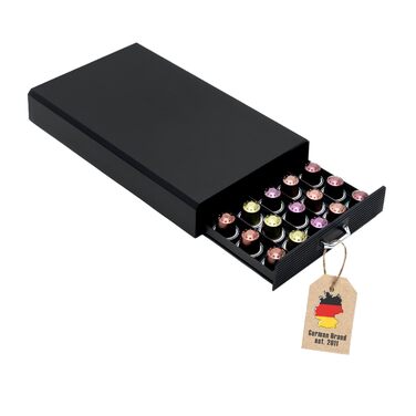 Організатор для капсул кави Intirilife - 50 капсул Nespresso, чорний - 38.2 x 23.2 x 5,6 см