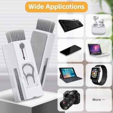 Набір для чищення клавіатури Alyvisun 11 в 1: для ноутбука, телефону, планшета, комп'ютера. Сірий