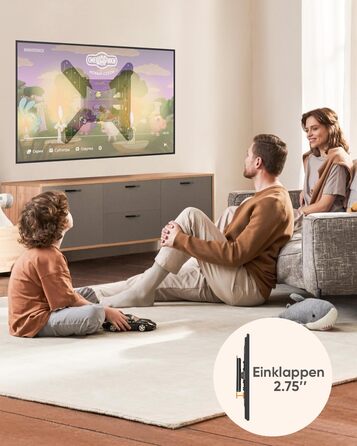 Кронштейн для телевізора FORGING MOUNT поворотний 26-65 дюймів, VESA 400x400, до 35 кг, подовжений