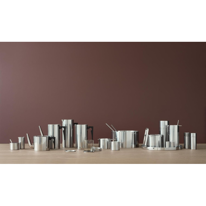 Stelton Arne Jacobsen Цукорниця Cylinda-line з кришкою - нержавіюча сталь, 0.2 л