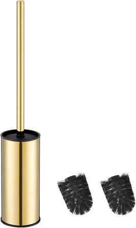 Тримач для унітазної щітки BGL, нержавіюча сталь, золотистий, круглий, підлоговий, для ванної кімнати