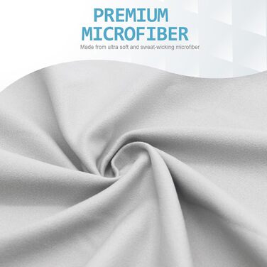 Рушники з мікрофібри для пляжу, сауни, фітнесу та йоги (2 шт. 180x80см + 80x40см)