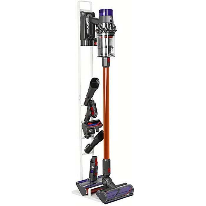 Підставка для пилососів Dyson: Organizer та кріплення для Dyson Gen5, V15s, V15, V12 Slim, V11, V10, V8, V7, V6, DC30, DC35 (білий)