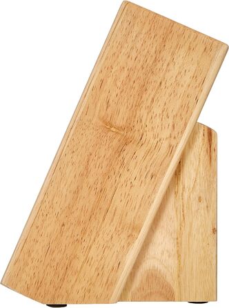 Набір для ножів і ножиць Tescoma, дерев'яний блок, 16x8x21 см, бежевий