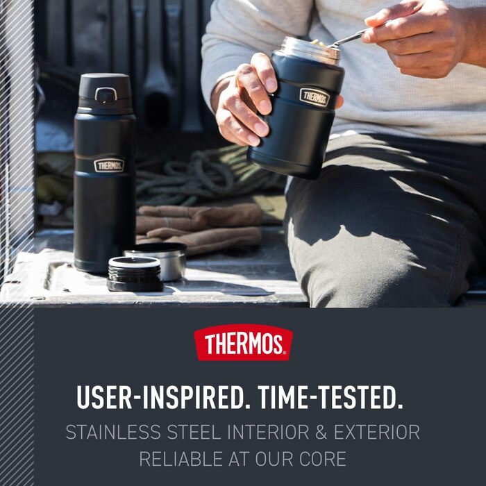 Термос THERMOS Stainless King, 680 мл, вакуумна ізоляція, колір Midnight Blue