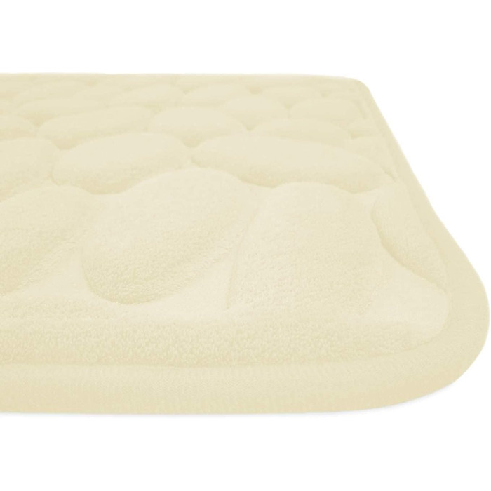 Memory Foam Bathroom Rug - Non-Slip Washable & Quick-Dry Bath Mat - 60x100cm Cream Color