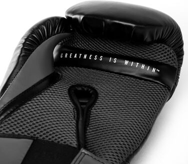 Боксерські рукавички Everlast Elite 2, 8oz, чорно-сірі – для спарингу, роботи з манекеном та рукавичками, оригінальні Everlast