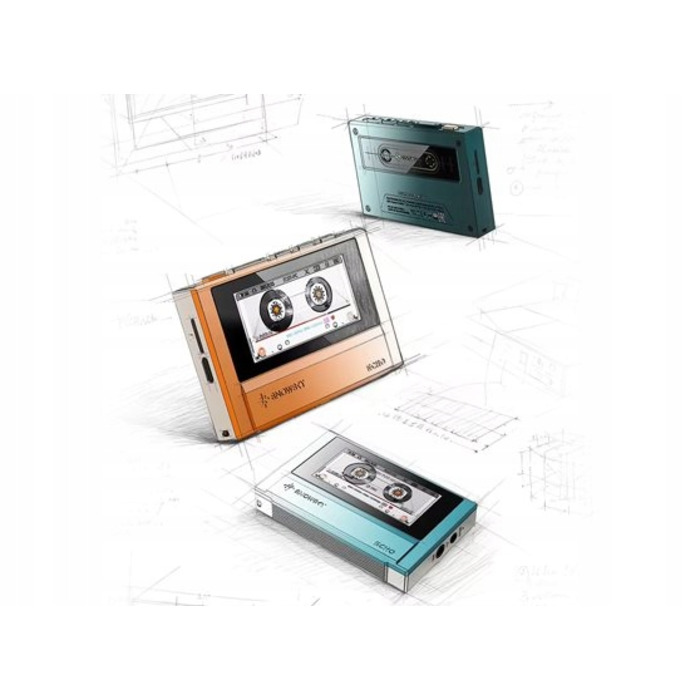 MP3-плеєр FiiO ECHO, помаранчевий, 8 ГБ