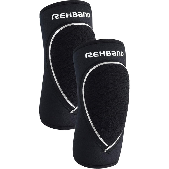 Неопренові налокітники Rehband чорні, унісекс, пара M – для гандболу та волейболу