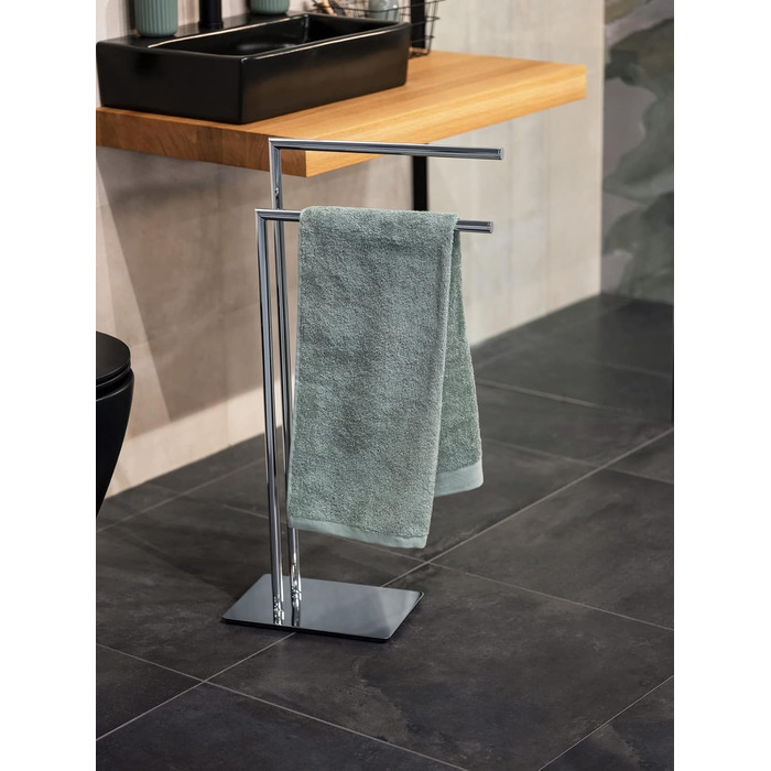 Підставка для рушників WENKO Recco, хром, з нержавіючої сталі, 48 x 80.5 x 20 см