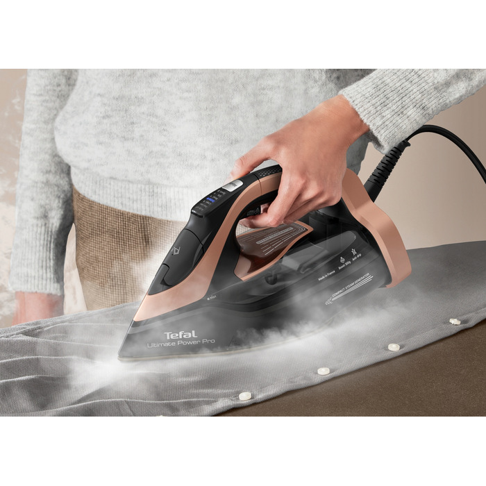 Парова праска Tefal Ultimate Power Pro FV9E50E0, 3200 Вт, з системою захисту від крапель